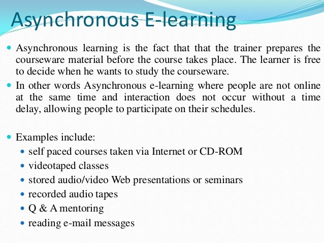 Synchronous Learning Examples